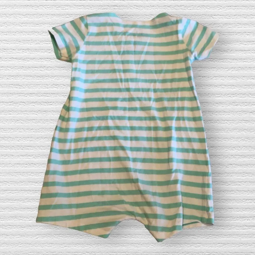 June & January 6/12 Blue and White Romper